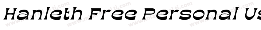 Hanleth Free Personal Use字体转换